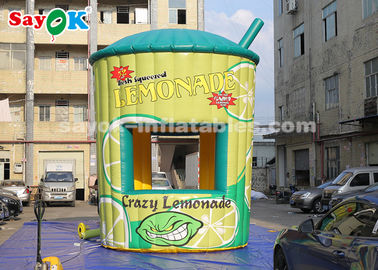 Inflatable Canopy Tent 5m High PVC Inflatable Lemonade Stand Booth With Blower For Business
