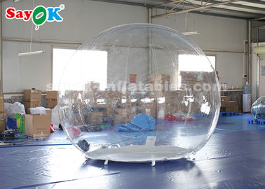 Dome Inflatable Tent Transparent 3m Inflatable Air Tent Non - Toxic  Flame  - Retardant 0.6mm PVC Material