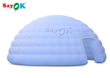 Air Tent Camping Double Stitching  8m White Inflatable Air Tent / Exhibition Igloo Dome Tent