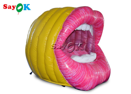 2x2m Inflatable Mouth Lip Model For Pub Music Party Decoration