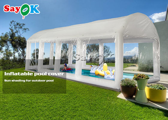 Party Pool Air Tent Custom Airtight PVC Inflatable Swimming Pool Cover Tent