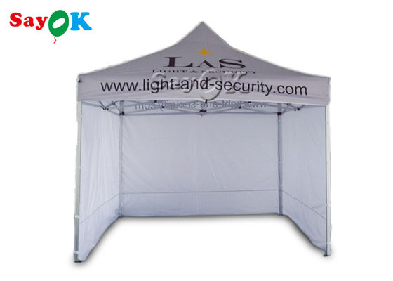 3 x 3m Aluminum Folding Tent With Three Side Walls Print for Advertising
