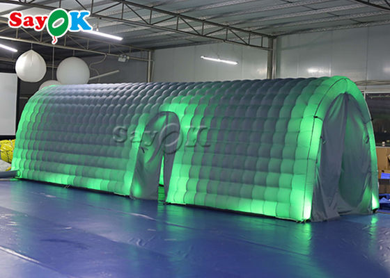 Custom Inflatable Tent Oxford Cloth White Party Inflatable Tunnel Tent With Led