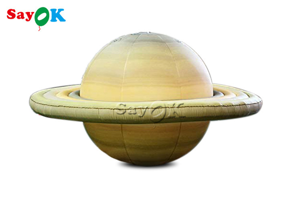 0.25mm PVC 60 Inches Inflatable Saturn Planet Balloons For Educational Institution