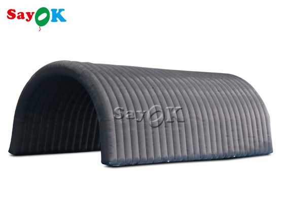 Inflatable Igloo Tent Black 210D Oxford Cloth Inflatable Tunnel Tent For Exhibition