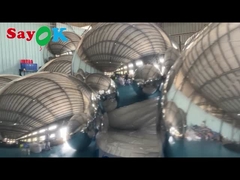 Colorful PVC Inflatable Reflective Ball Christmas Decoration Inflatable Sphere Mirror Balloon