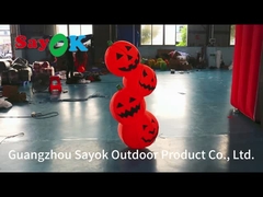 4.9ft Pumpkin Shape LED Inflatable Blown Up Model Inflatable Pumpkin Halloween Decoration