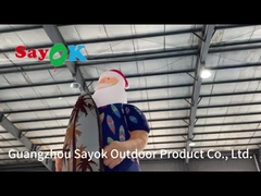 Hawaiian Christmas Decration Model Christmas Inflatable Santa Claus On Beach