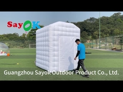 White Inflatable Hot Yoga Dome Tent For Home Outdoor Yoga Tent Portable Personal Yoga Room