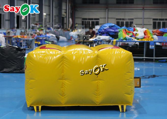 2x2x1mH Custom Inflatable Products Yellow Fire Fighting Airbag ...
